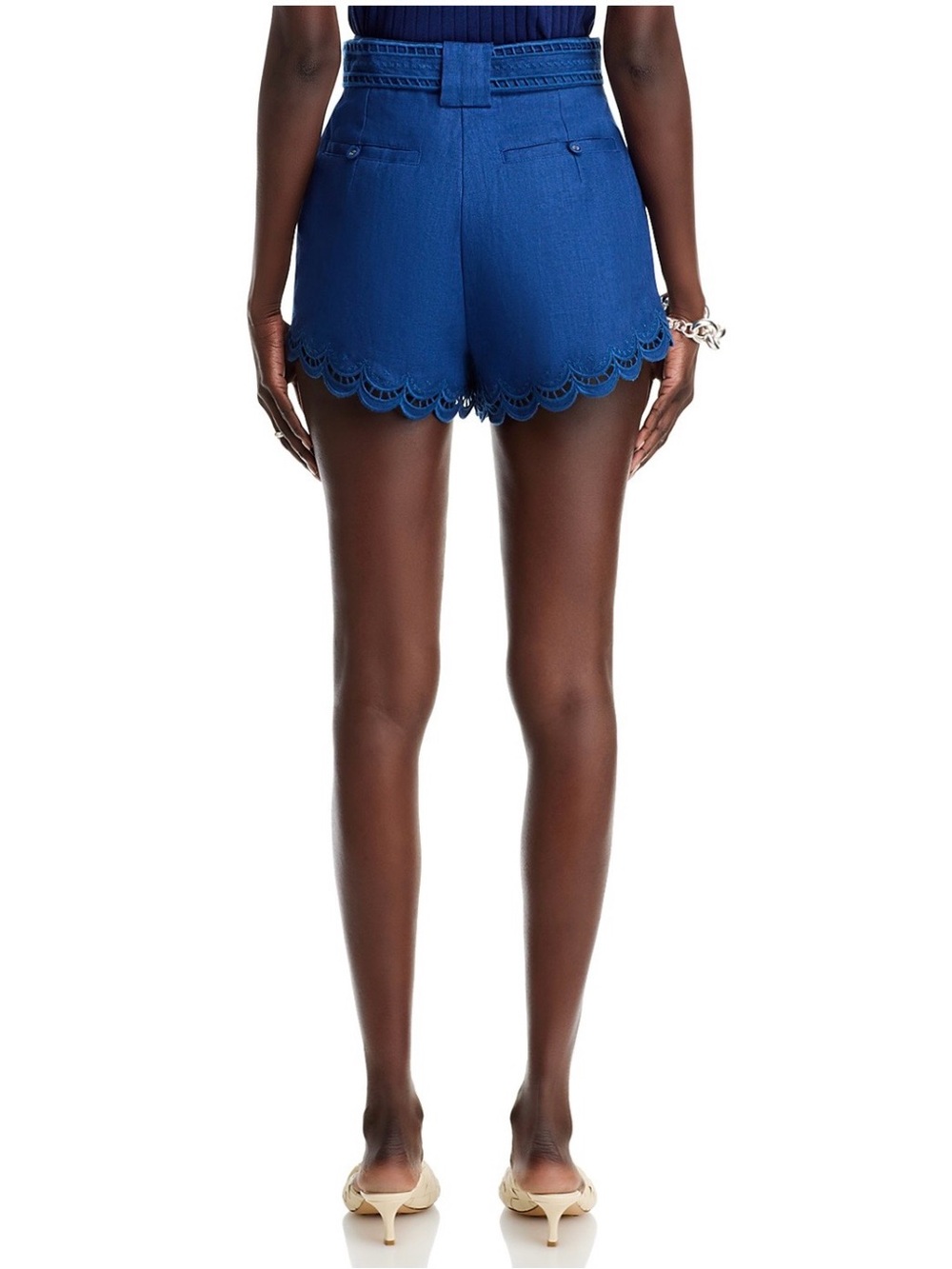 FARM Rio Richelieu Navy Blue Linen Shorts, NWT 🇧🇷 - Picture 4 of 15